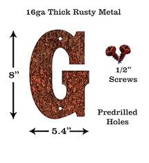 Rustic Galvanized Metal Letters