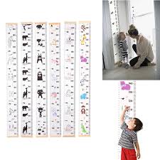 Us 5 79 21 Off Baby Growth Chart Canvas Wall Hanging Measuring Rulers For Kids Boys Girls Room Decoration Nursery Removable Height And Growth In