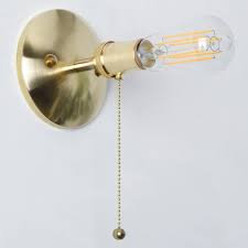 Industrial Pull Chain Light Wall Sconce