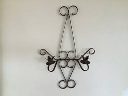 candle holder metal wall hanging garden