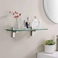 Glass Bathroom Wall Shelf