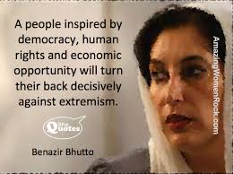 SheQuotes | “Inspire people to choose democracy over extremism ... via Relatably.com