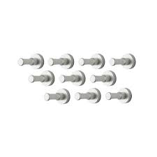 set of 10 metal clothes hooks wall