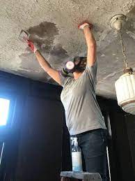 Asbestos popcorn ceiling removal is extremely important as well as the removal of the asbestos ceiling tiles; Home Help How To Scrape Off Ceiling Popcorn To Update Your Home