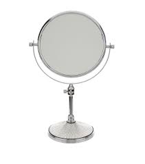 zodiac crystal base stand mirror