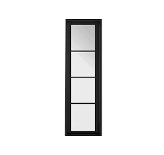 Lpd Soho Demi Panel Primed Black Doors W8