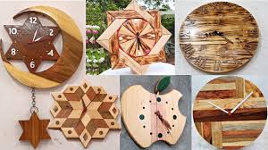diy art wooden clock