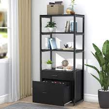 tribesigns bookcase bookshelf with 2