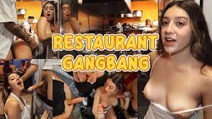 Restaurant gangbang is the only thing that can please the slutty waitress –  Naked Girls