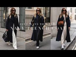 5 Ways To Wear A Navy Trench Coat