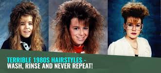terrible 1980s hairstyles wash rinse