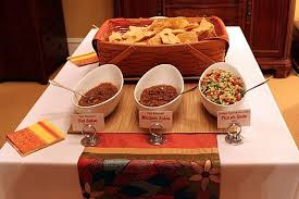 A form of service à la française, buffets are offered at various places including hotels, restaurants, and many social events. A Mexican Buffet Dinner Party