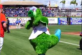 The phillies are suing to protect their right to continue deploying their green and fuzzy mascot, the phillie phanatic. Philly Phanatic Unveils Evolved Look At Spring Training