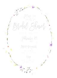 Bridal Shower Invitation Templates Microsoft Word With Bridal Shower
