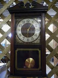 35 Day Wind Up Pendulum Wall Clock With