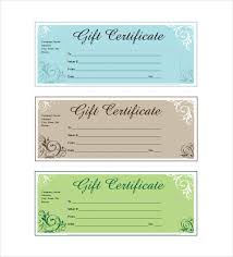 Printable Gift Certificate Template Free Gift Ideas