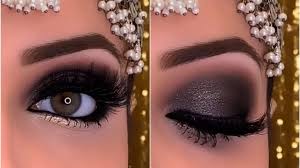 black smokey eye makeup look inspired