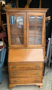 antique secretary desk hutch by jasper