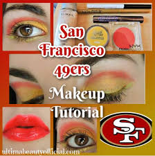 san francisco 49ers makeup look