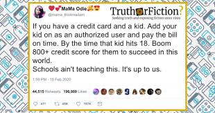 Check spelling or type a new query. If Your Child Is An Authorized User On Your Credit Card Do They Automatically Start Out With An 800 Credit Score Truth Or Fiction
