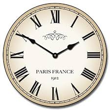 1912 Paris Wall Clock Ultra Quiet