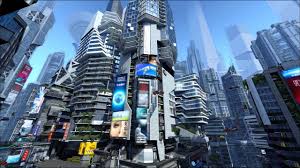 futuristic city 3d screensaver you