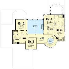 5 Bed House Plan With Elegant Spiral
