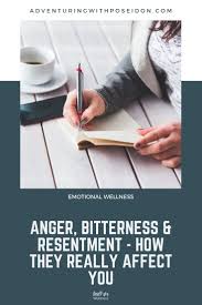 anger bitterness resentment how they