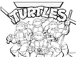 free ninja turtle coloring page