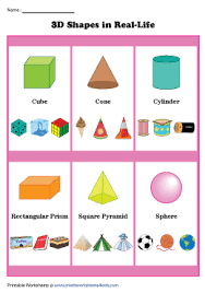 Let's learn more about 2d and 3d shapes! 3d Shapes In Real Life Worksheets
