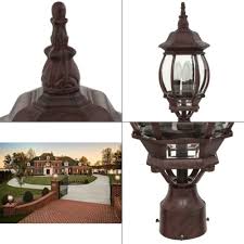 concord 3 light old bronze outdoor lamp