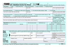 Irs Releases New Not Quite Postcard Sized Form 1040 For 2018