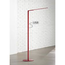 The head adjusts to heights of 3. Koncept Lady 7 Matte Red Led Floor Lamp With Usb Port 9c383 Lamps Plus