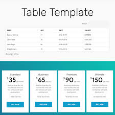 free html bootstrap 5 table template