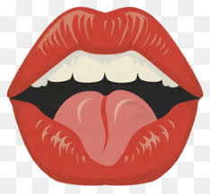 free cartoon red lips tongue