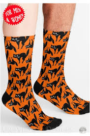Our collection of funny cat socks includes loads of wonderful socks with cats on them. Halloween Scaredy Cat Socks By Gravityx9 Cat Socks Cool Socks Halloween Socks