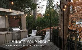 iyn stands outdoor string light pole