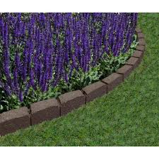 But it can be hard to find edging that complements your style, is affordable and practical. Vigoro Roman Stone 4 Ft Rubber Garden Edging Earth Mt5001597 The Home Depot