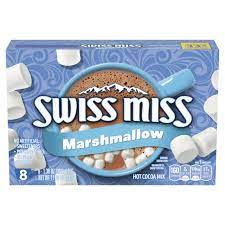 Amazon.com: Swiss Miss 棉花糖熱可可粉,1.5 盎司(約39.1 公克)(8 件裝) : 雜貨和美食