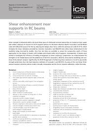 shear enhancement near supports in rc beams