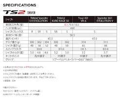 Titleist 2019 Ts2 Driver Titleist Ts2 Driver Fubuki V Carbon Shaft Maker Custom Japan Model