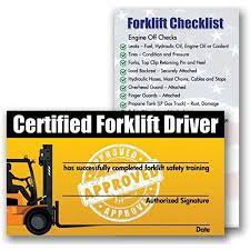 How to get certified to operate a forklift. Forklift Certification Training Cards Package Of 10 Amazon Com