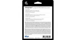 cfexpress type b pro memory card