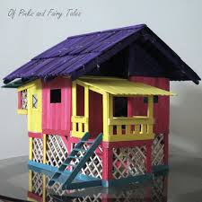 Homemade Popsicle Stick House Designs