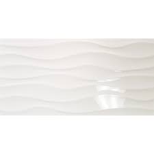 Novo White Wave Gloss 30x60 Floor And