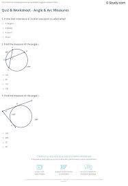 A.ijand klb.ghand klc.ghand ijd.giand hj 2. Quiz Worksheet Angle Arc Measures Study Com