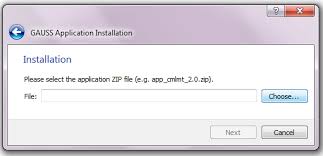 using the applications installer wizard