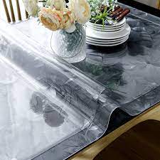 Pvc Clear Soft Glass Dinning Table