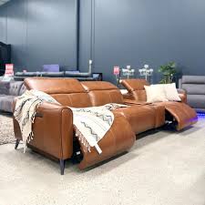 sanctuary leather 3 seater sofa with