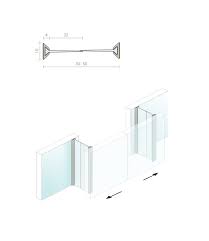 Clear Astragal Glass Door Seal Set